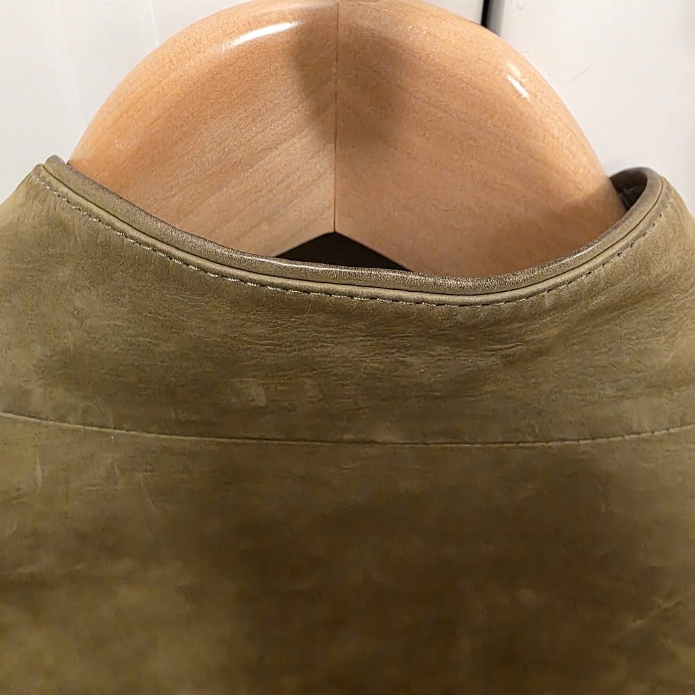 René Lezard Olive Green 💯Genuine Leather Jacket - Picture 6 of 12